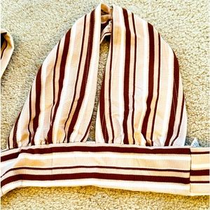 Stripe Halter Top